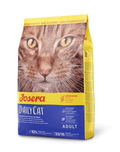 JOSERA Daily Cat 400 g Bezobilné krmivo pre dospelé mačky