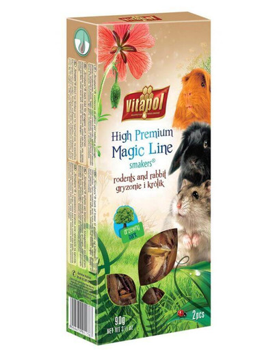 VITAPOL Smakers pre škrečka tyčinky s kôrou magic line 2 ks / bal. 90g