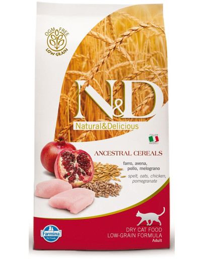 Farmina N & D Low Grain CAT Neutered Chicken & Pomegranate 1,5 kg