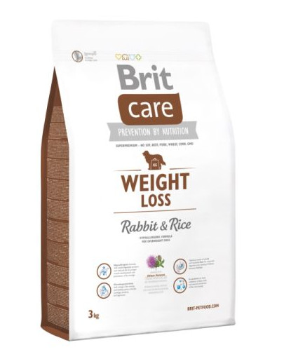 BRIT Care Dog Weight Loss Rabbit & Rice 3kg