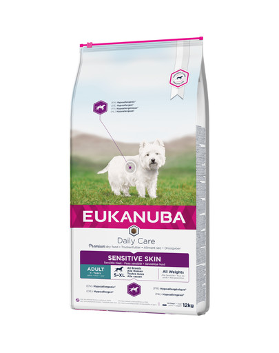 EUKANUBA Daily Care Adult Sensitive Skin All Breeds 12 kg