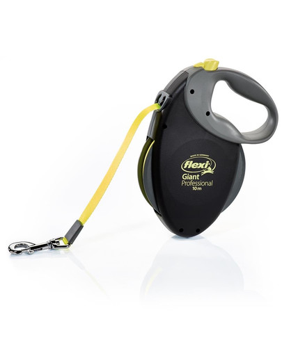 FLEXI Vodítko Giant Professional Tape 10 m Black (Neon Tape) L do 50kg