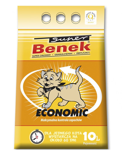BENEK Super economic bentonitové stelivo 10 L