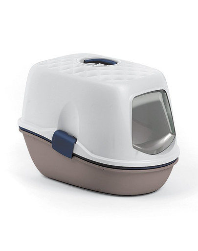 ZOLUX FURBA Toaleta pre mačky so sitkom 39x59x43 cm, farba námornícka modrá