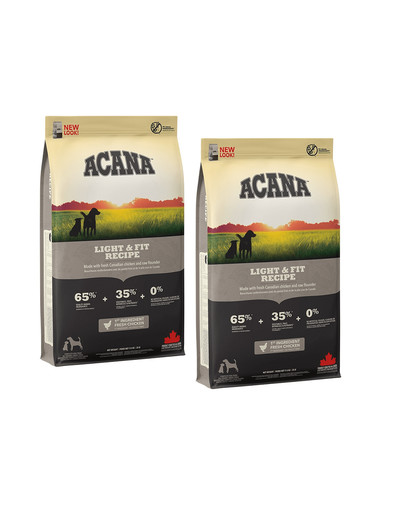 ACANA Light & Fit Dog 22.8 kg (2 x 11.4 kg)