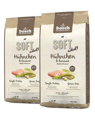 BOSCH Soft kuracie mäso a banán BOSCH 25 kg (2 x 12,5 kg)