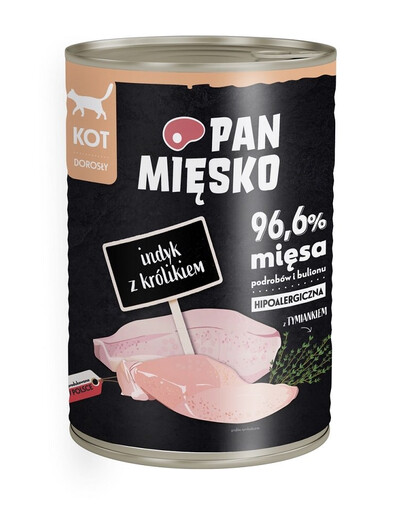 PAN MIĘSKO Morka s králikom 400g