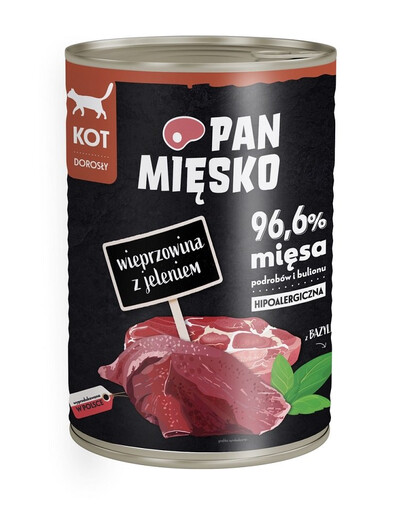 PAN MIĘSKO Bravčové s jeleňom 400g