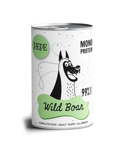 PAKA ZWIERZAKA PEPE Wild Boar 99% 400 g
