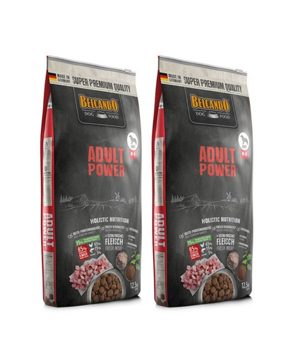 BELCANDO Power M-XL 25 kg (2x12,5 kg) granule pre veľmi aktívne psy a chovné sučky