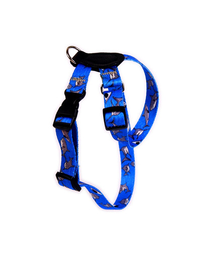 FERA Postroj s kožou Shark 40-60 cm 25 mm