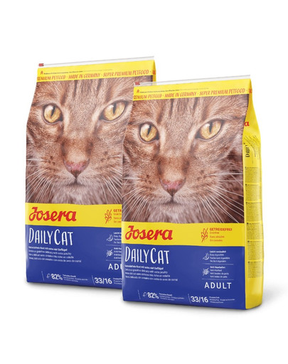 JOSERA Daily Cat Bezobilné granule pre dospelé mačky20 kg (2 x 10 kg)