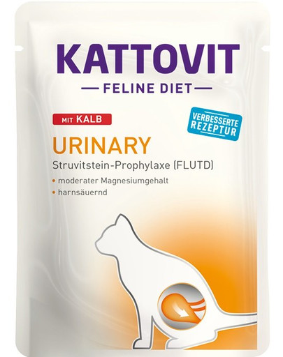 KATTOVIT Feline Diet Urinary s teľacím 85 g