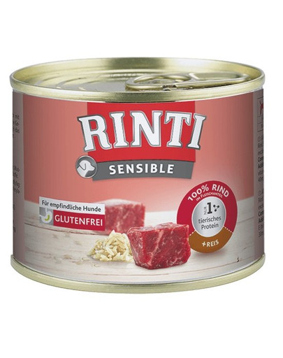 RINTI Sensible Hovädzie mäso s ryžou 185 g