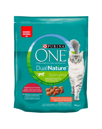 PURINA ONE Dual Nature Spirulina Sterilcat s hovädzím 750 g