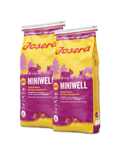 JOSERA Dog Miniwell 2 x 15 kg granule pre malé rasy