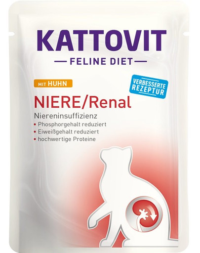 KATTOVIT Feline Diet Niere/Renal s kuracím 85 g