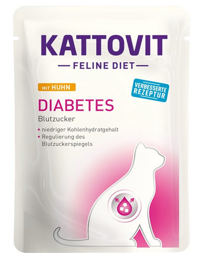 KATTOVIT Feline Diet Diabetes Chicken 85 g