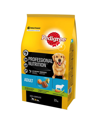 PEDIGREE Adult Professional Nutrition Jahňacie 15kg