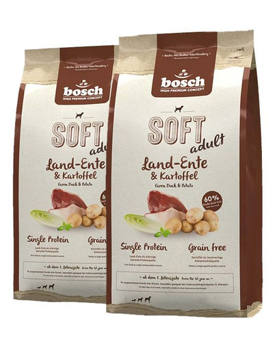 BOSCH Soft Krmivo s kačacím mäsom a zemiakmi 25 kg (2 x 12,5 kg)