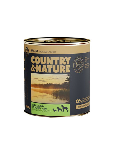 COUNTRY&NATURE Kačacie s cviklou a jablkom 850 g