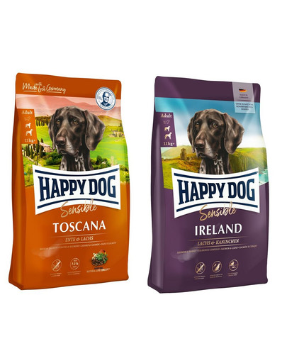 HAPPY DOG Supreme toscana 12.5 kg + Irland 12.5 kg