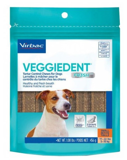 VIRBAC Veggiedent Fresh S (5-10 kg) 15 ks
