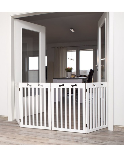 TRIXIE Drevená bariéra 4-dielna 60-160 × 75 cm