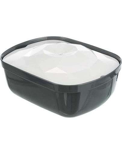 TRIXIE Polygon Automatický napájač 2,5 l biela / sivá 28 x 11 x 22 cm