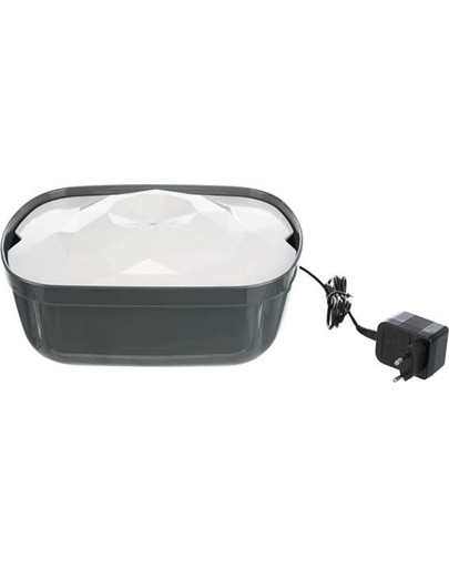 TRIXIE Polygon Automatický napájač 2,5 l biela / sivá 28 x 11 x 22 cm