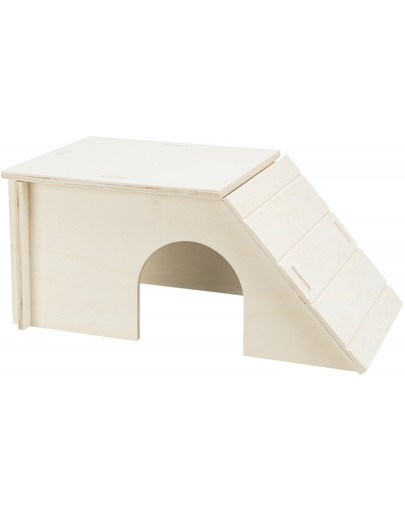 TRIXIE Drevený domček Bent pre králiky, 40x18x23cm