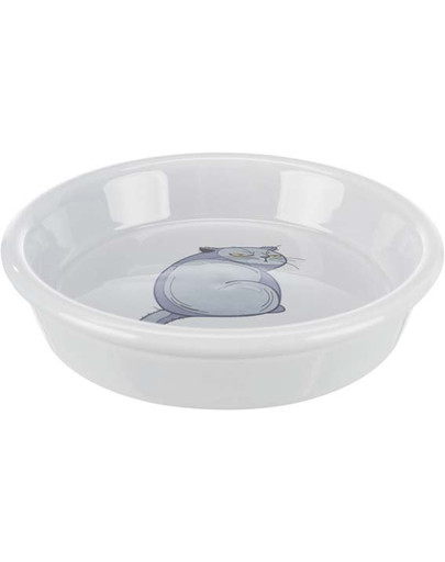TRIXIE Keramická miska pre mačku s motívom mačky 0,25l / 13cm