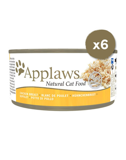 APPLAWS Cat Tin 6 x 70 g kuracie prsia