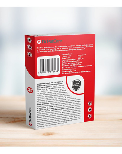 Dr PetCare MAX Biocide Collar Obojok proti blchám a hmyzu pre psov stredných plemien 60 cm