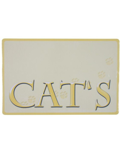 TRIXIE Podkładka pod miski cats 44 x 28 cm beż