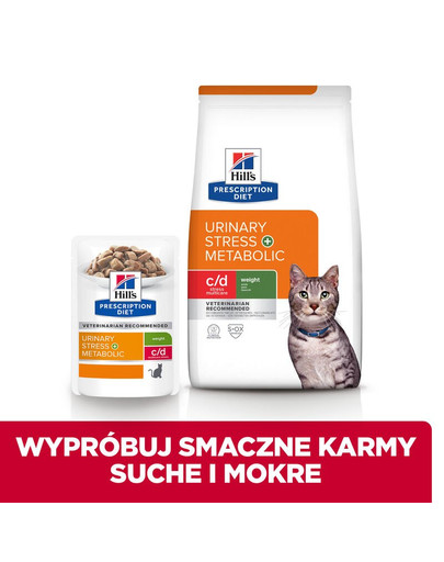 HILL'S Prescription Diet Feline c/d Urinary Stress + Metabolic 8 kg