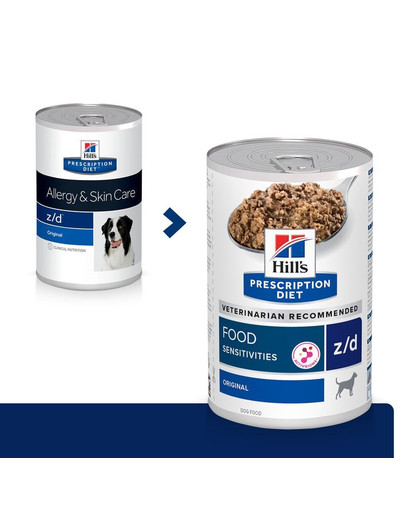 HILL'S Prescription Diet Canine z/d 370 g pre potravinovú intoleranciu