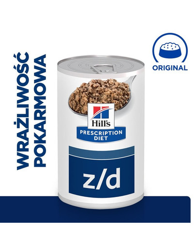 HILL'S Prescription Diet Canine z/d 370 g pre potravinovú intoleranciu