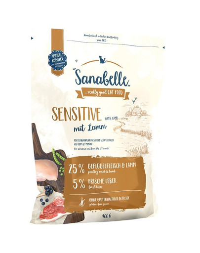 SANABELLE Sensitive jahňacie 400 g
