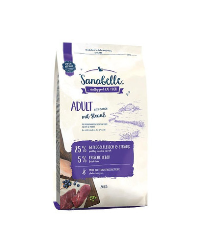 SANABELLE Adult Pštros  2 kg