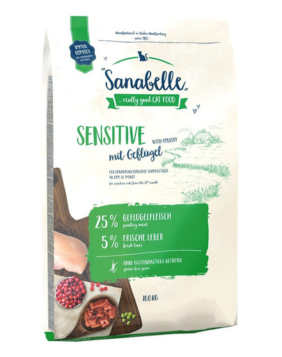 SANABELLE Sensitive hydina 10 kg
