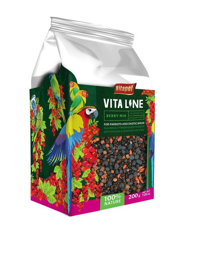 VITAPOL Berry mix pre papagáje a exotické vtáky 200g