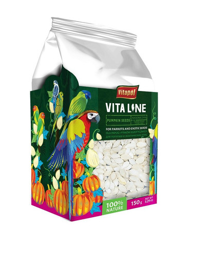 VITAPOL Tekvicové semienka pre papagáje a exotické vtáky 150g