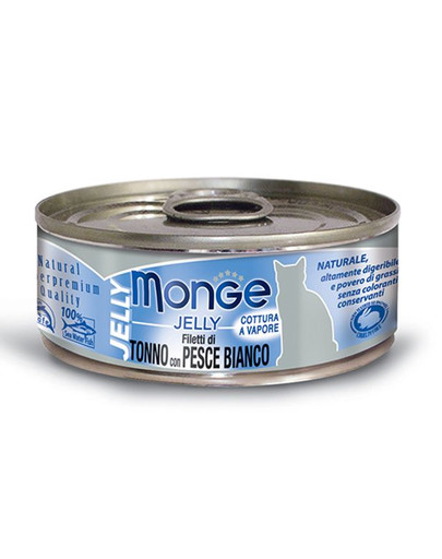 MONGE Jelly Tuniak a biela ryba 80 g