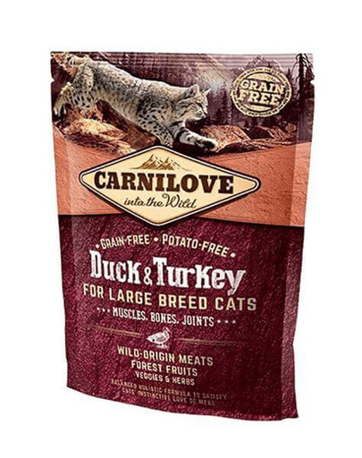 CARNILOVE Cat Grain Free Duck&Turkey LB Cat Muscles, Bones, Joints 400g