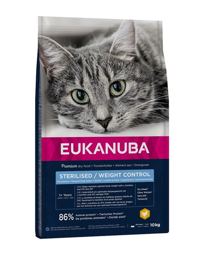 EUKANUBA Cat Veterinary Diets Dryweight Diabetic Control Adult All Breeds 10 kg