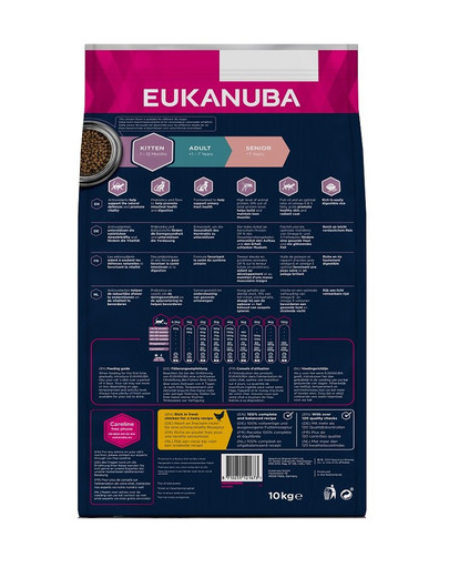 EUKANUBA Cat Kitten All Breeds Healthy Start Chicken & Liver 10 kg