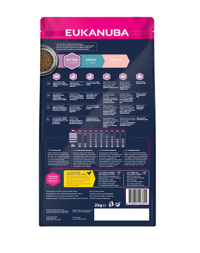EUKANUBA Cat Kitten All Breeds Healthy Start Granule pre mačky Kuracie mäso & Pečeň 2 kg