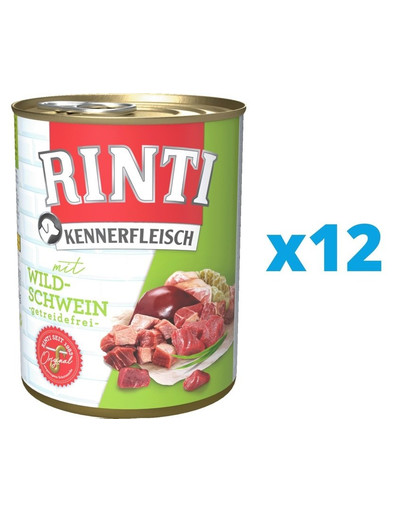 RINTI Kennerfleisch Wild boar  12 x 400 g