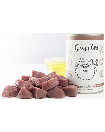 GUSSTO Cat Fresh Wild Boar pre mačky Diviak 6x400 g